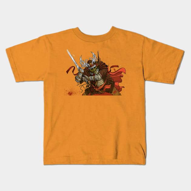 Samurai Kids T-Shirt by AngryBunnyCreations